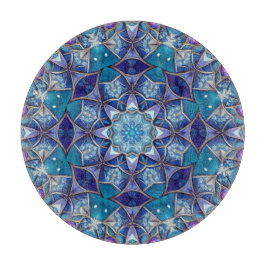 Blauw decoratief snijplank