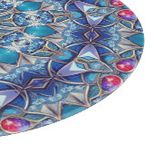 Blauw decoratief snijplank (Hoek)