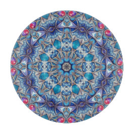 Blauw decoratief snijplank