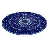 Blauw decoratief snijplank (Hoek)