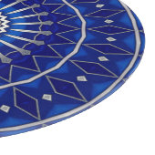 Blauw decoratief snijplank (Hoek)