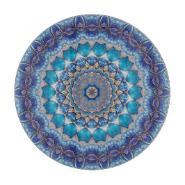 Blauw decoratief snijplank