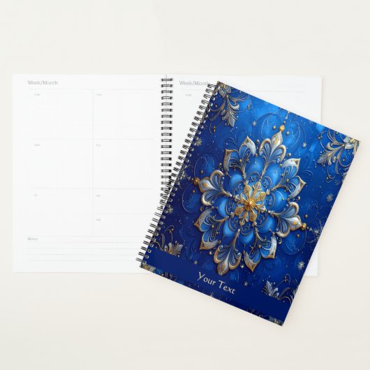 Blauw decoratief vakantie planner (Display)