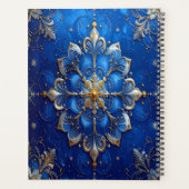 Blauw decoratief vakantie planner (Achterkant)