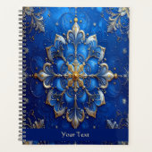 Blauw decoratief vakantie planner (Voorkant)