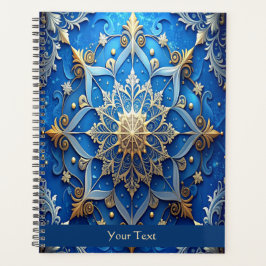 Blauw decoratief vakantie planner