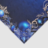 Blauw decoratief vakantieweefsel papier (Detail)