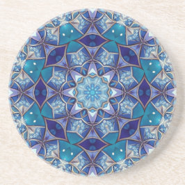 Blauw decoratief zandstenen onderzettertje zandsteen onderzetter