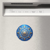 Blauw decoratieve kerstvakantie magneet (Insitu (Vaatwasser))
