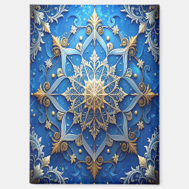 Blauw decoratieve kerstvakantie magneet