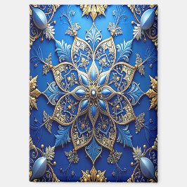 Blauw decoratieve kerstvakantie magneet