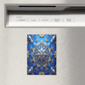 Blauw decoratieve kerstvakantie magneet (Insitu (Vaatwasser))
