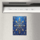 Blauw decoratieve kerstvakantie magneet (Insitu (Vaatwasser))