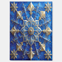 Blauw decoratieve kerstvakantie magneet