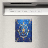 Blauw decoratieve kerstvakantie magneet (Insitu (Vaatwasser))