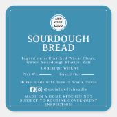 Blauw Deeg Ingrediënt Cottage Wet Sticker (Voorkant)