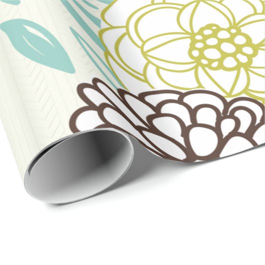  blauw deer cadeaupapier (Rol Hoek)