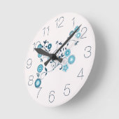 Blauw Delfts bloemboeket Ronde Klok (Hoek)