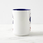 Blauw Delfts Nederlands Meisje Suiker Mok (Midden)