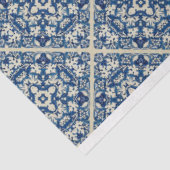 Blauw Delfts tegel patroon decoupage tissue papier (Detail)