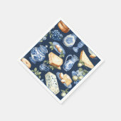 Blauw Delfts Thee Feestje Servet (Hoek)