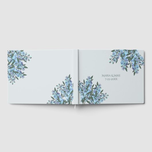 Blauw Delphinium Gastenboek (Volledig)