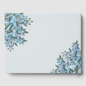 Blauw Delphinium Gastenboek (Achterkant)