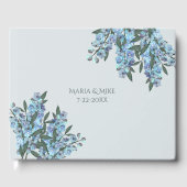 Blauw Delphinium Gastenboek (Voorkant)