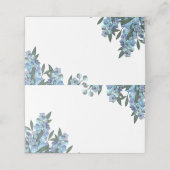 Blauw Delphinium Plaatskaartje (Buitenkant ongevouwen)