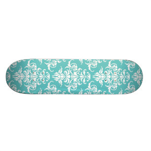 Blauw demaspatroon  kleine kroonkandelaar skateboard