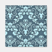  blauw demaspatroon magneet (Voorkant)