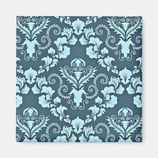  blauw demaspatroon magneet (Voorkant)