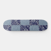 Blauw Denim Bandana Skateboard (Horizontaal)
