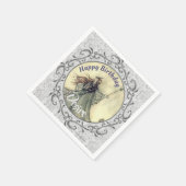 Blauw Denim Foto Frame Servetten (Hoek)