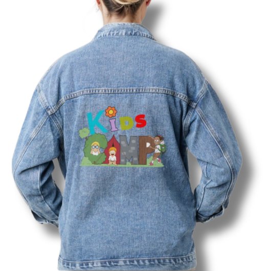 Blauw Denim Jean Jas Kinder Camp Denim Jacket