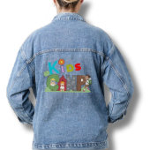Blauw Denim Jean Jas Kinder Camp Jacket