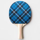 Blauw Denim Karo Tafeltennisbatje (Voorkant)