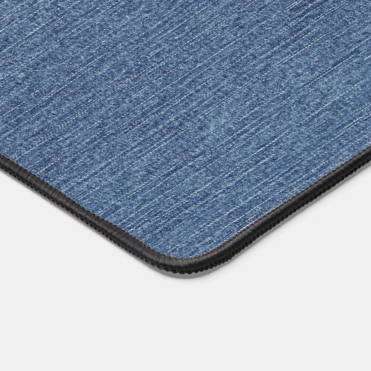 Blauw Denim Print Monogram Rood & Wit Check Bureaumat (Hoek)