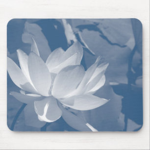 Blauw Denim Waterlelie Muismat