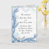 Blauw dennenhout winter kerst bruiloft programma k (Gele Bloem)