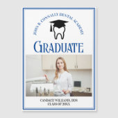 Blauw Dental School Foto Aangepaste Afstuderen Mag (Voorkant)