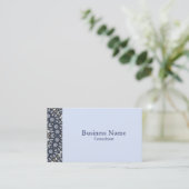 Blauw design visitekaartje (Staand voorkant)