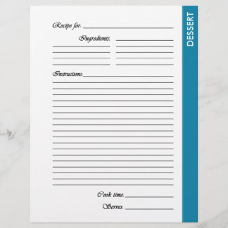 Blauw DESSERT-pagina's met tweezijdige ontvangst