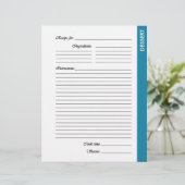 Blauw DESSERT-pagina's met tweezijdige ontvangst (Staand voorkant)