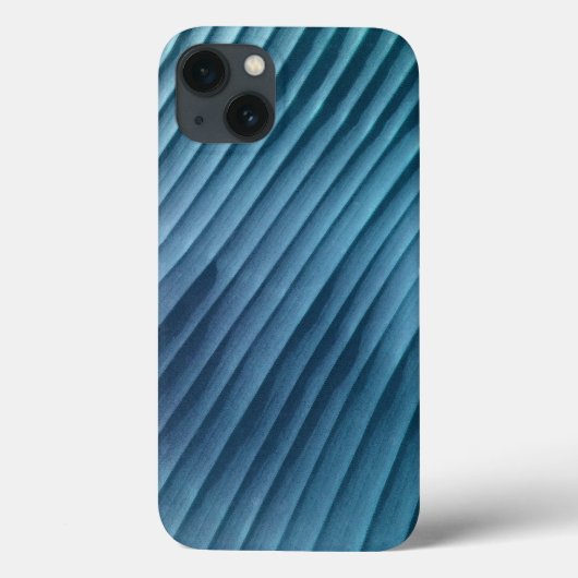 Blauw diagonaal blad Case-Mate iPhone case (Achterkant)