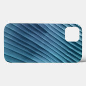 Blauw diagonaal blad Case-Mate iPhone case (Achterkant (horizontaal))