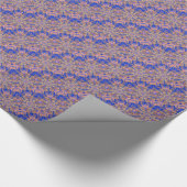 blauw diagonaal patroonpapier cadeaupapier (Hoek)
