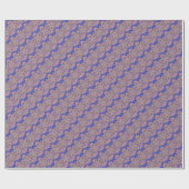 blauw diagonaal patroonpapier cadeaupapier (Vlak)