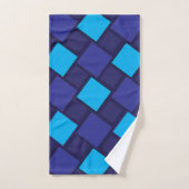 Blauw Diamant Geometrisch Bad Handdoek (Handdoek)