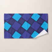 Blauw Diamant Geometrisch Bad Handdoek (Handdoek)